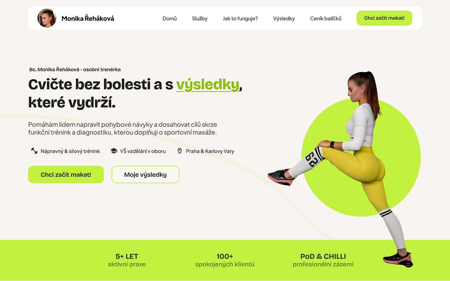 Web po konverzním redesignu