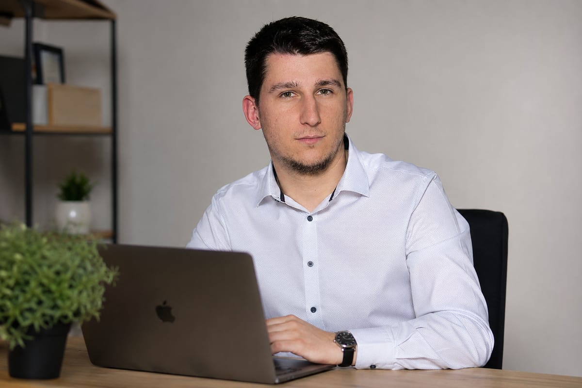 David Mareš při práci