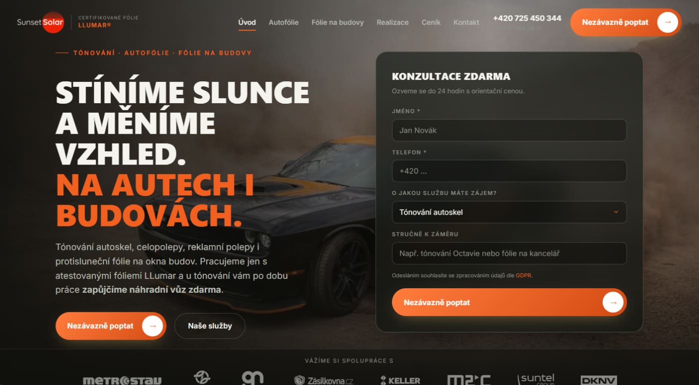 Sunset Solar – web